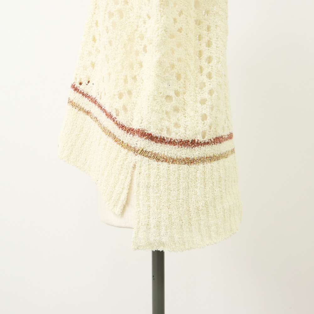 NARU(ナル) ペーパーヤーン透かしケーブルチルデンニット 661401