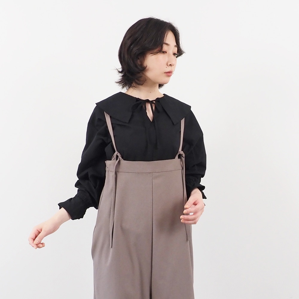 NARU(ナル) ふんわりローン スキッパーリボンブラウス 665825