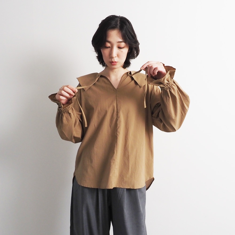 NARU(ナル) ふんわりローン スキッパーリボンブラウス 665825