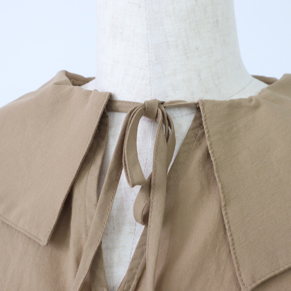 NARU(ナル) ふんわりローン スキッパーリボンブラウス 665825