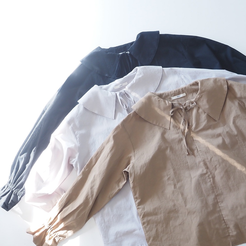 NARU(ナル) ふんわりローン スキッパーリボンブラウス 665825