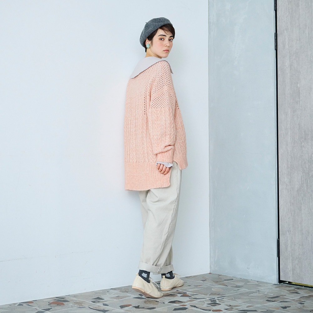 NARU(ナル) ふんわりローン スキッパーリボンブラウス 665825