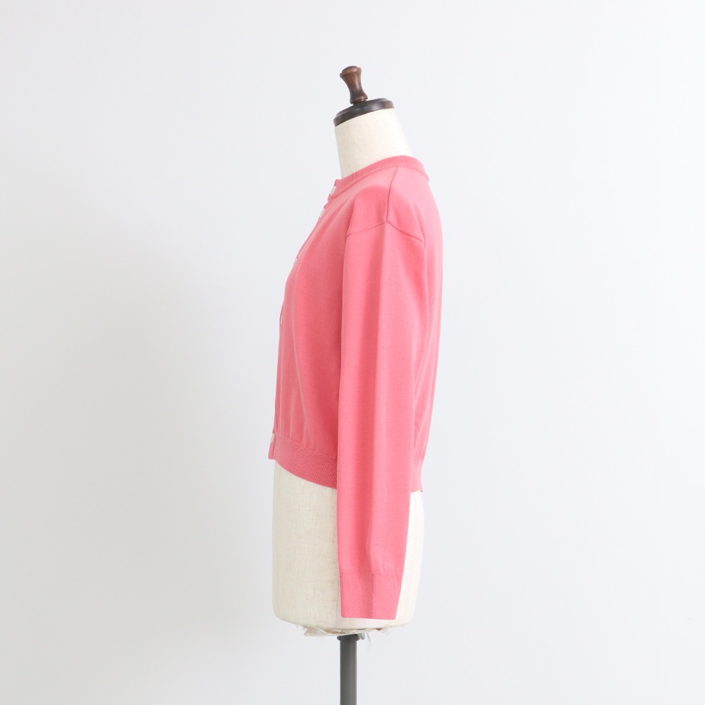 NARU(ナル) スノーコットン バイカラーニットカーデ 670700