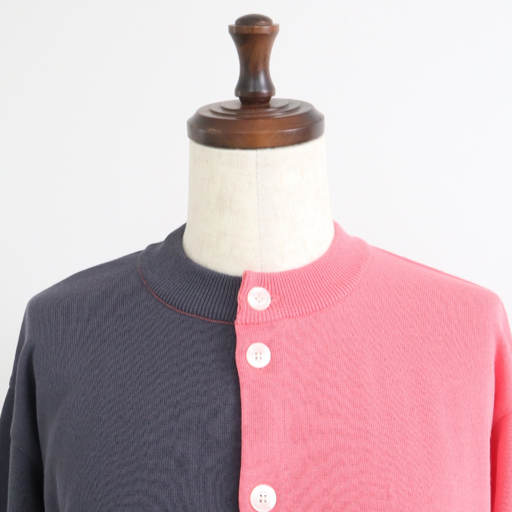 NARU(ナル) スノーコットン バイカラーニットカーデ 670700