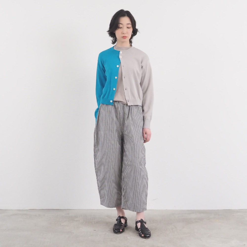 NARU(ナル) スノーコットン バイカラーニットカーデ 670700