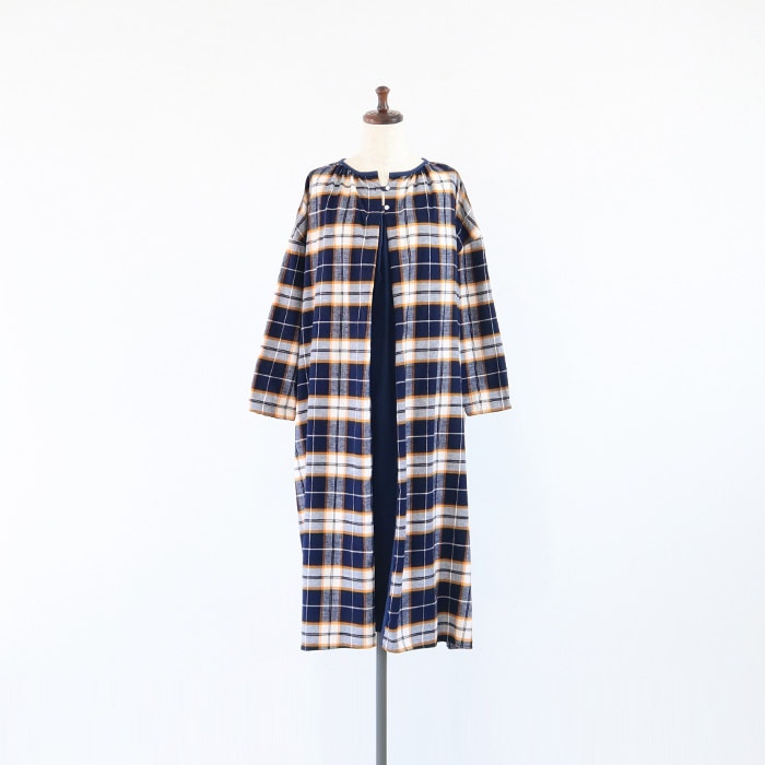 NARU LIBRE(ナル リーブル) ビエラチェックネル起毛ワンピース 746812