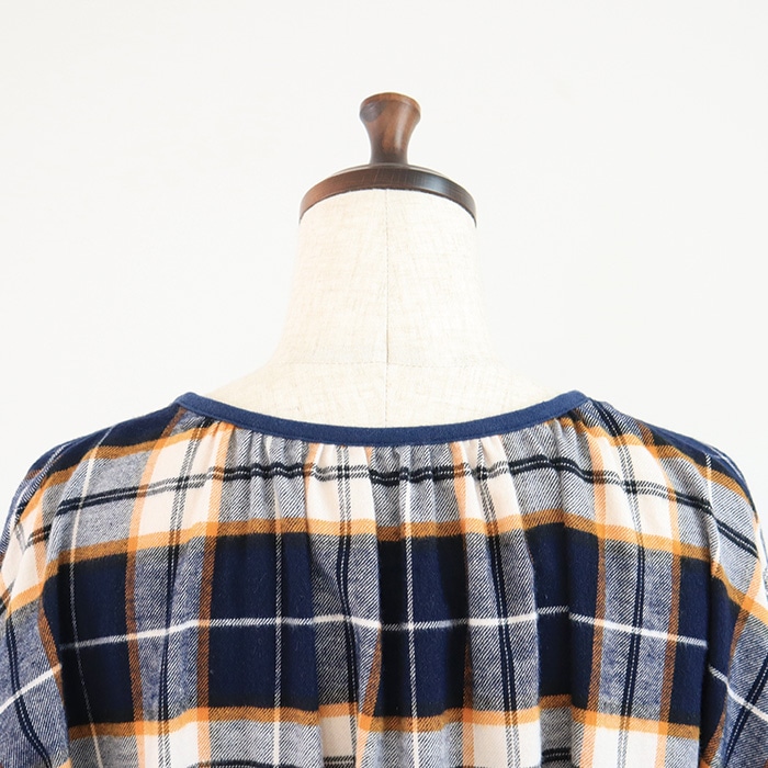 NARU LIBRE(ナル リーブル) ビエラチェックネル起毛ワンピース 746812