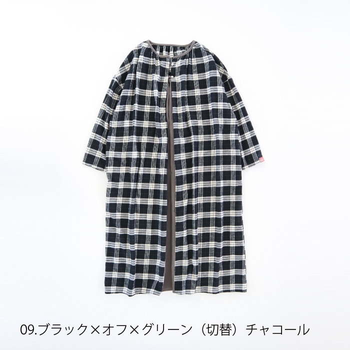 NARU LIBRE(ナル リーブル) ビエラチェックネル起毛ワンピース 746812