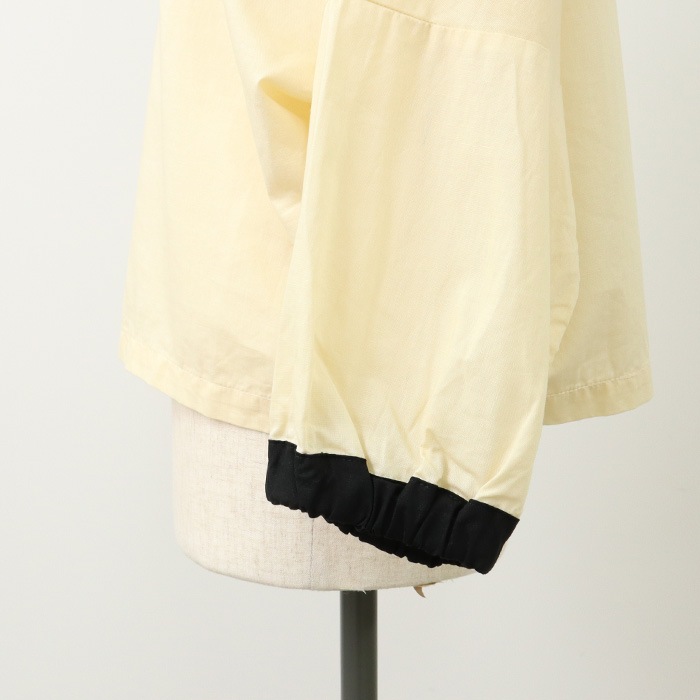 NARU(ナル) 綿麻キャンブリックワッシャー クレリックブラウス 654875