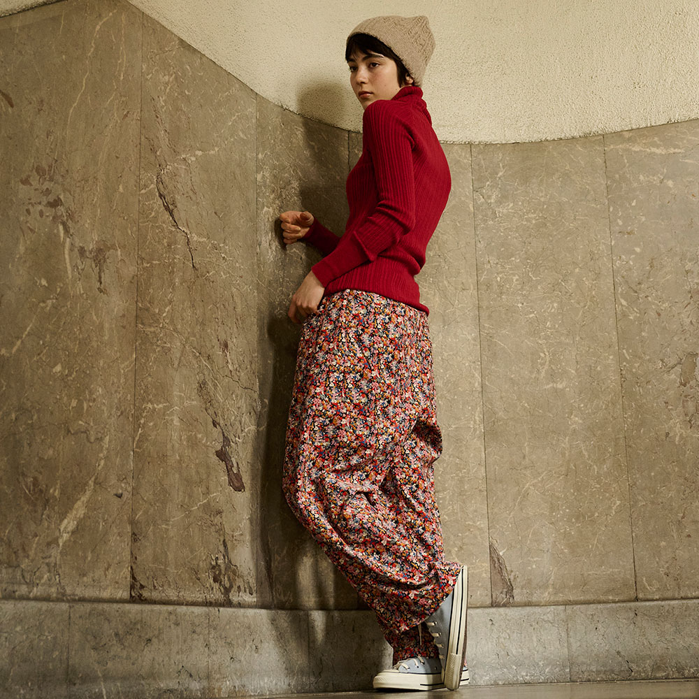 NARU(ナル) 21Wコール天 LIBERTY(Coriander) ノッポパンツ 657802 