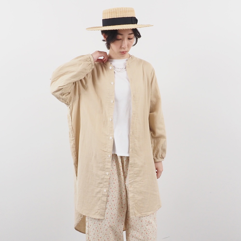 NARU(ナル) ダブルガーゼ ロングシャツカーデ 665812