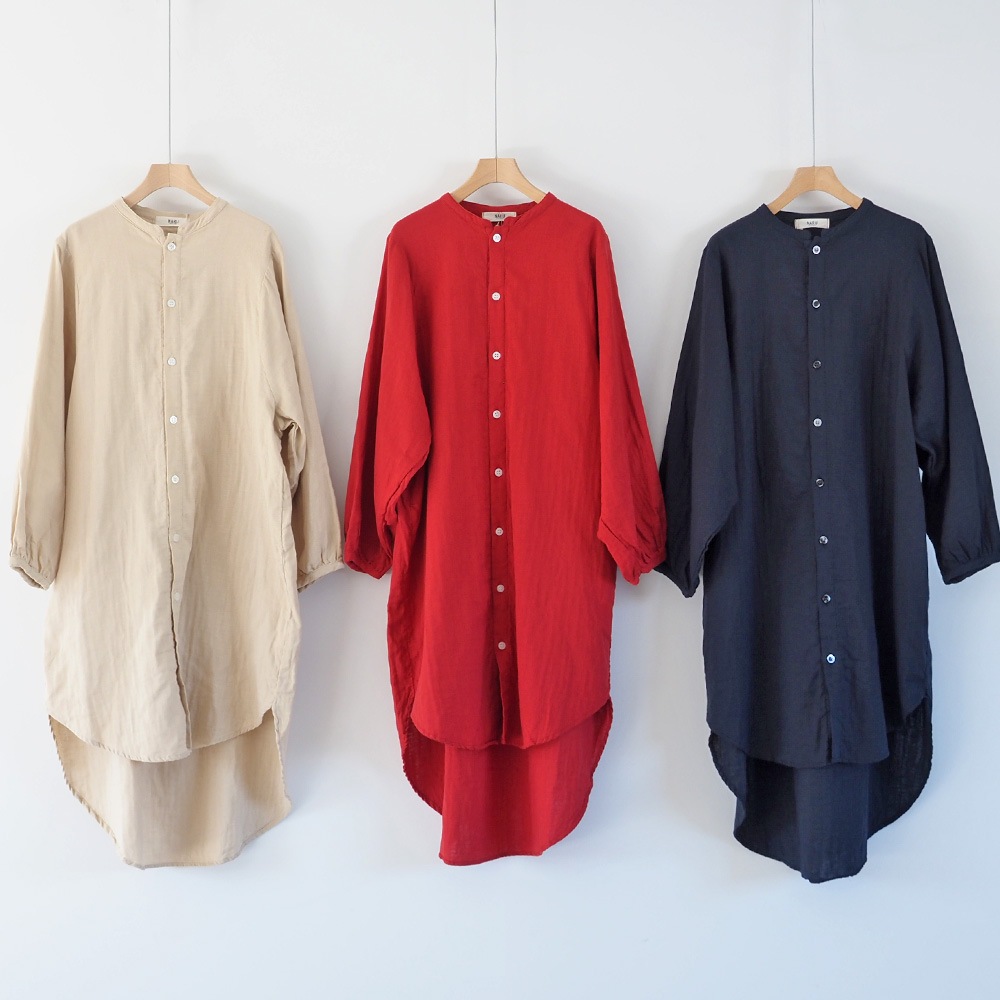 NARU(ナル) ダブルガーゼ ロングシャツカーデ 665812