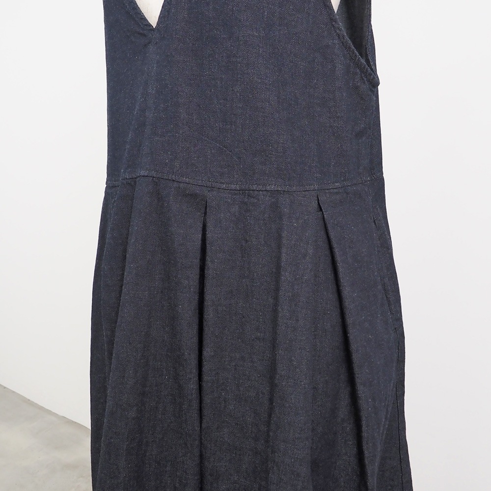 【あさこさんコラボ】【予約】NARU(ナル) ムラデニムジャンパースカート 6S-ask-8D