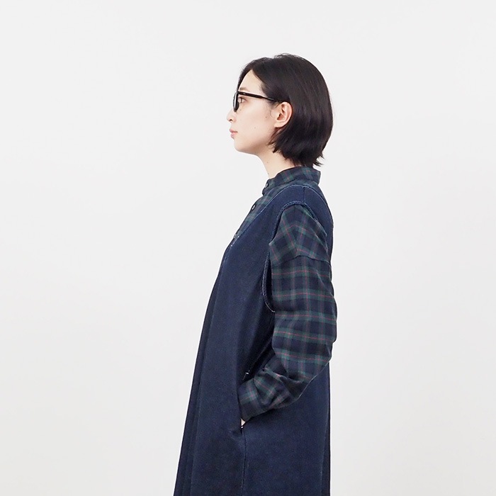 NARU(ナル) 8ozムラデニムジャンパースカート 649805 | ボトムス