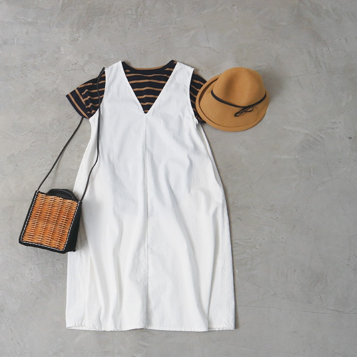 NARU(ナル) 8ozムラデニムジャンパースカート 649805