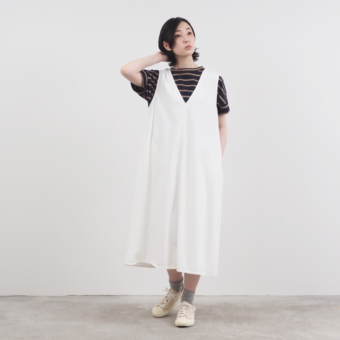 NARU(ナル) 8ozムラデニムジャンパースカート 649805