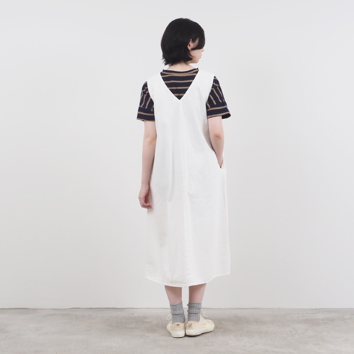 NARU(ナル) 8ozムラデニムジャンパースカート 649805