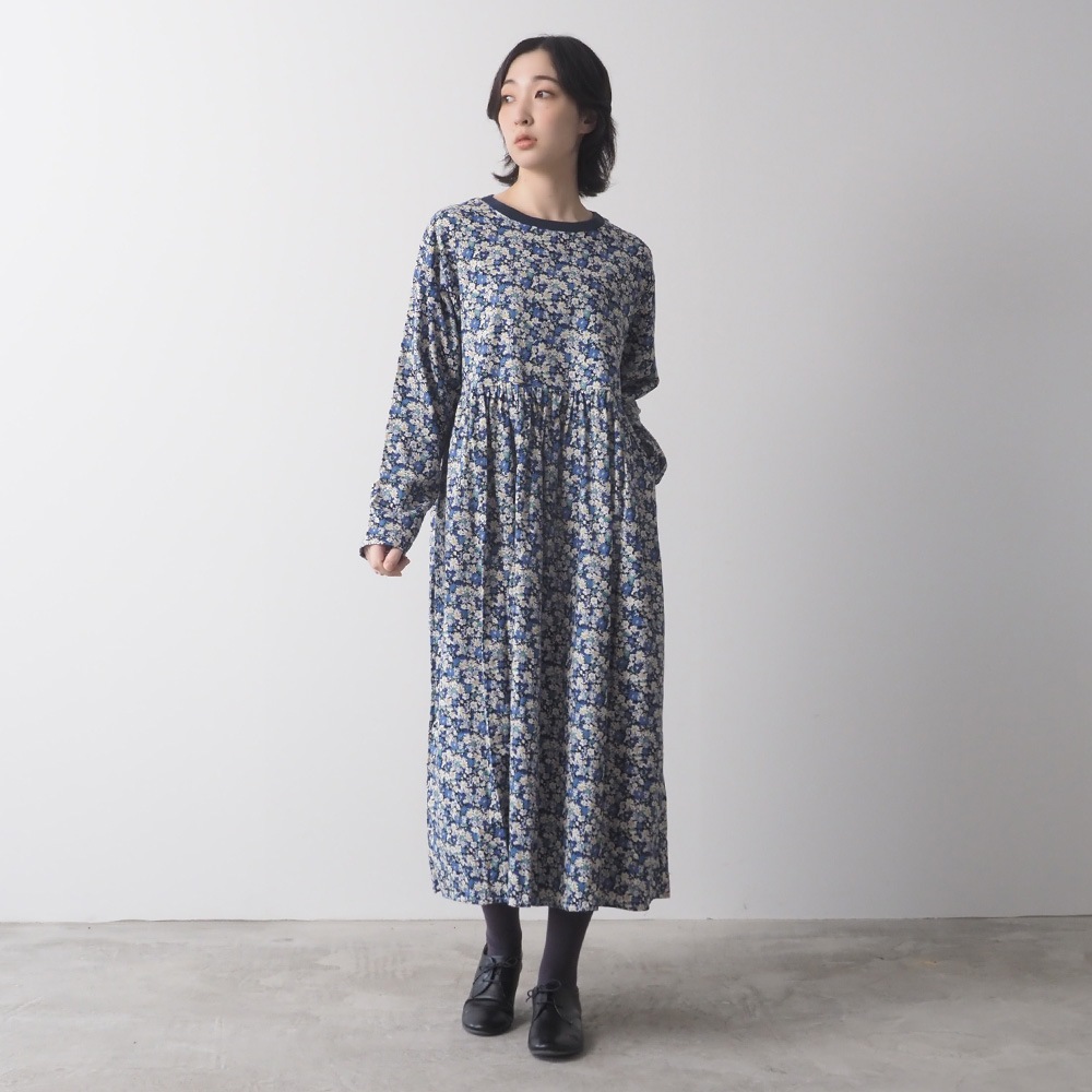 NARU(ナル) 30ビエラ微起毛フラワーワルツ柄 ワンピース 669805 | TOPS