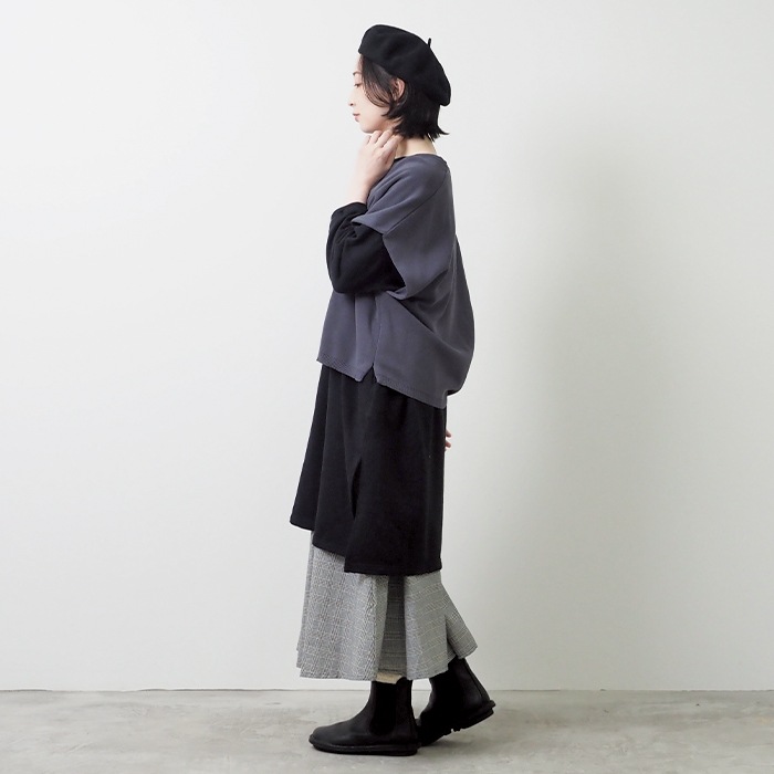 NARU(ナル) スノーコットン ミラノリブVネックベスト 656702