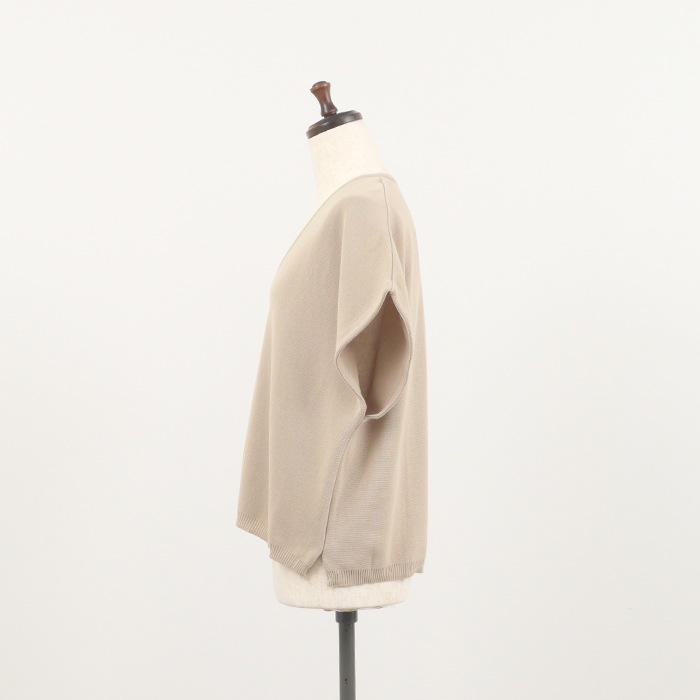 NARU(ナル) スノーコットン ミラノリブVネックベスト 656702