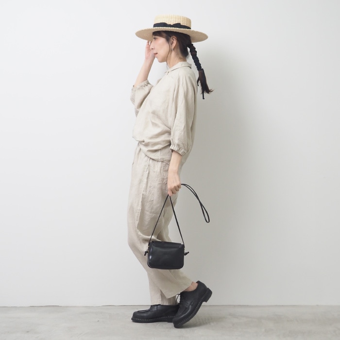 NARU(ナル) 40フレンチリネン コージーパンツ 649873BE