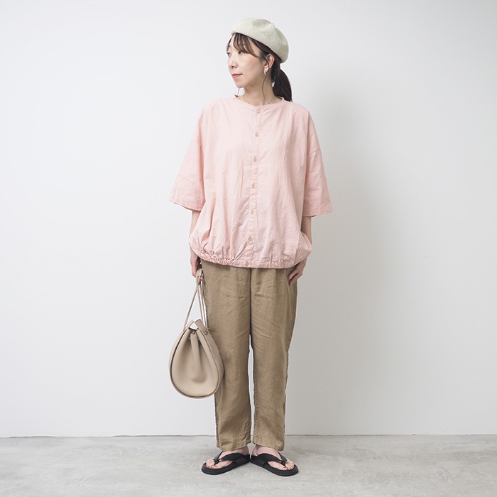 NARU(ナル) 40フレンチリネン コージーパンツ 649873BE