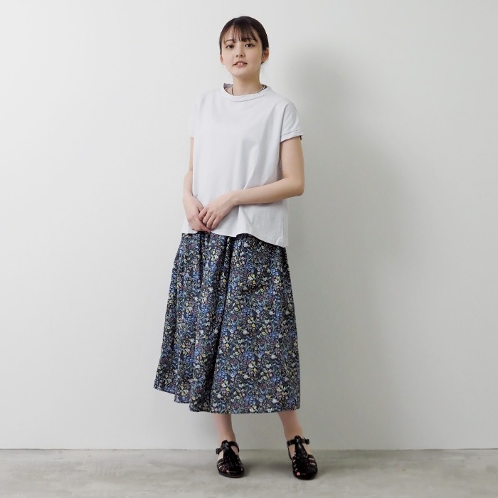 NARU(ナル) 60ローンフラワープリント スカート 655916