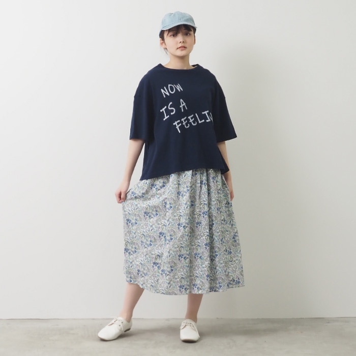 NARU(ナル) 60ローンフラワープリント スカート 655916