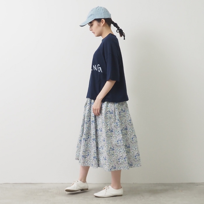 NARU(ナル) 60ローンフラワープリント スカート 655916