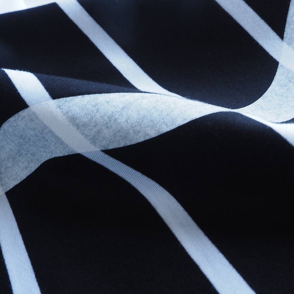 NARU(ナル) 60/2ハイゲージ天竺ボーダー なみなみプリントT 667207