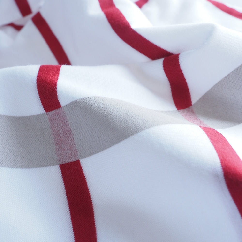 NARU(ナル) 60/2ハイゲージ天竺ボーダー なみなみプリントT 667207