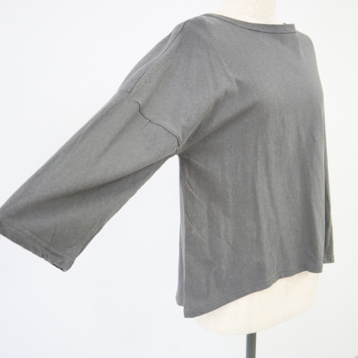 新色入荷！NARU(ナル) ムラ糸リサイクル天竺ワイドプルオーバー 648003