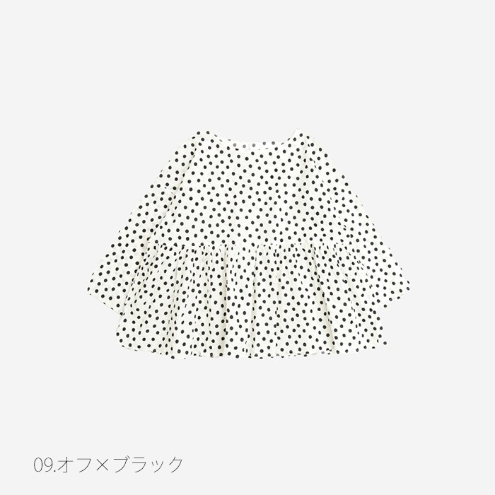 NARU(ナル) 60ローンリップルドット ギャザーチュニック 654845