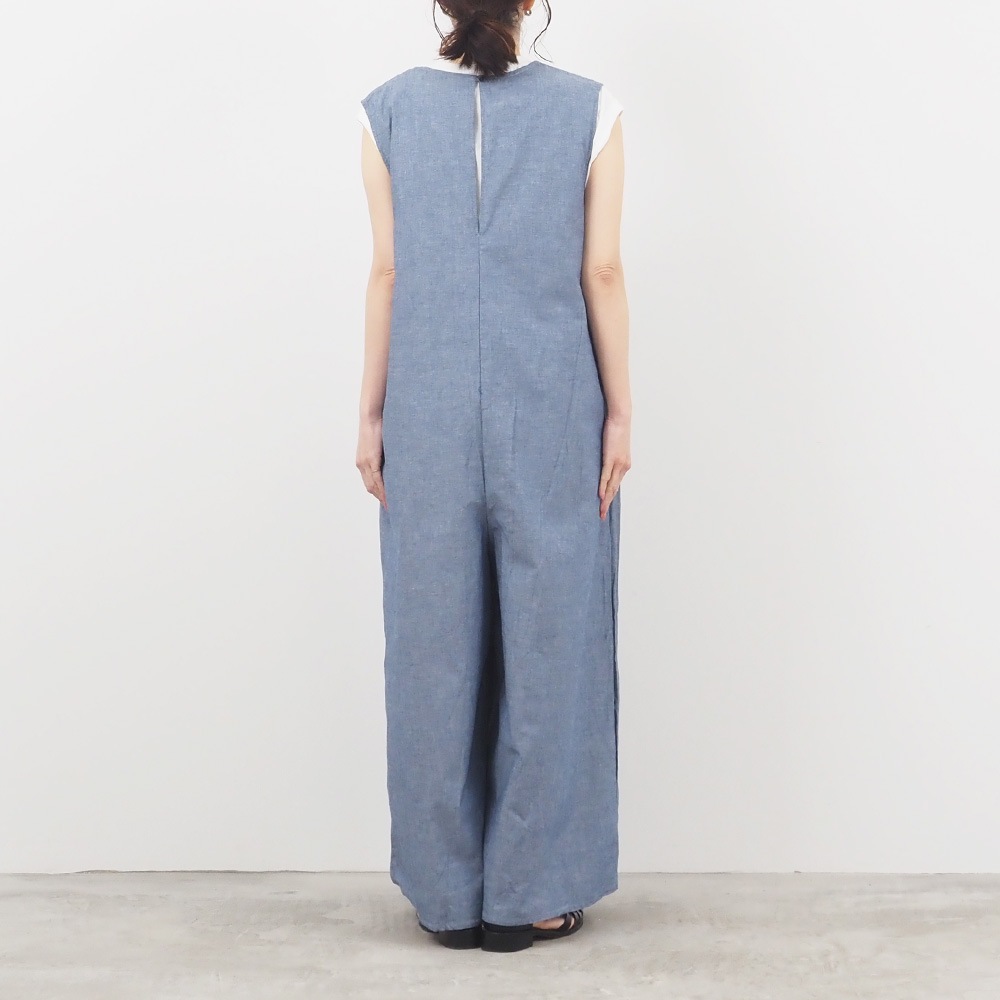 NARU(ナル) サマームラデニム ワイドサロペット 662810