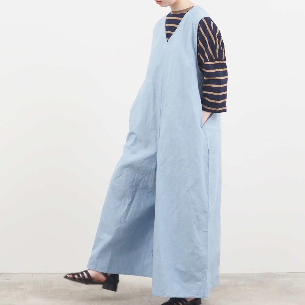 NARU(ナル) サマームラデニム ワイドサロペット 662810