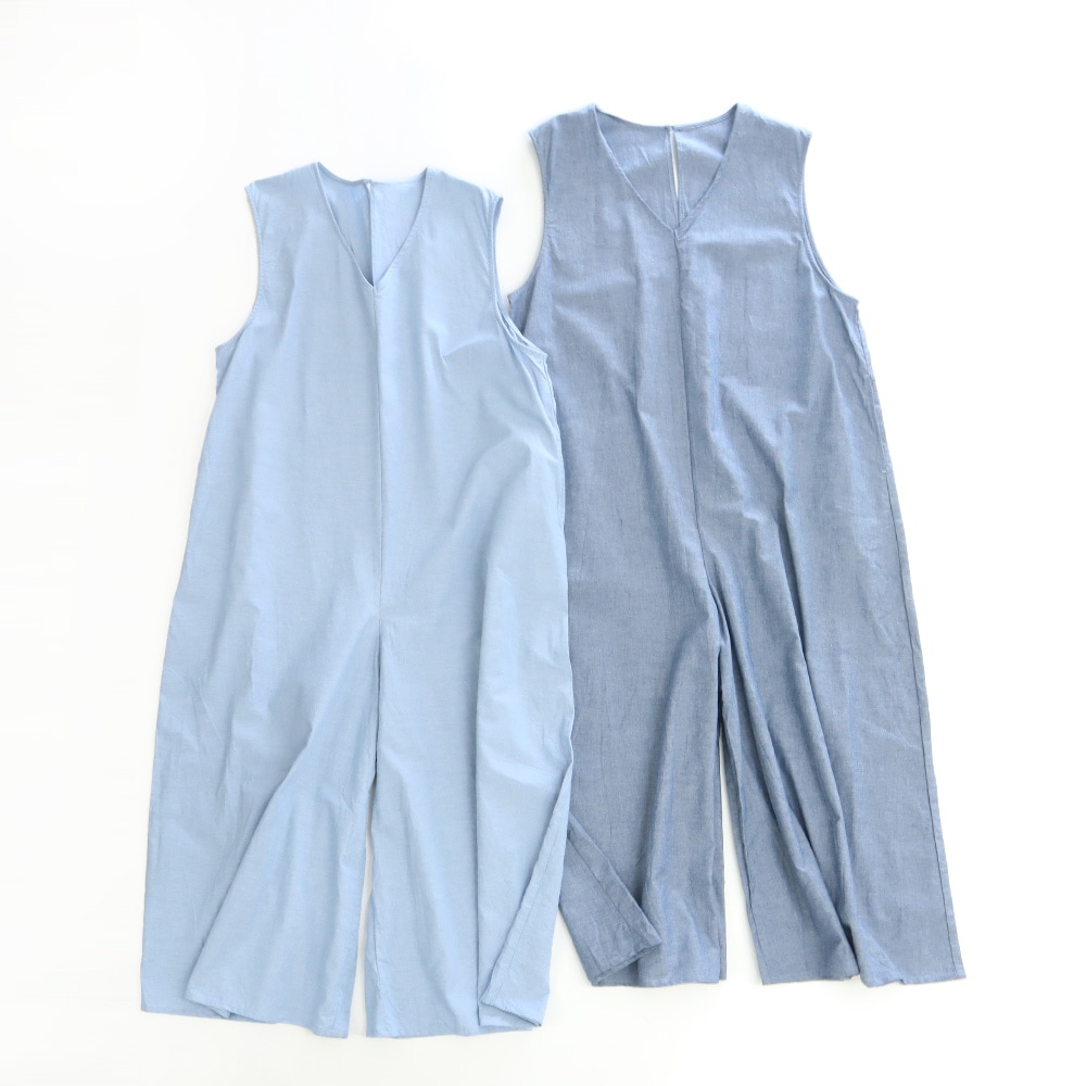 NARU(ナル) サマームラデニム ワイドサロペット 662810