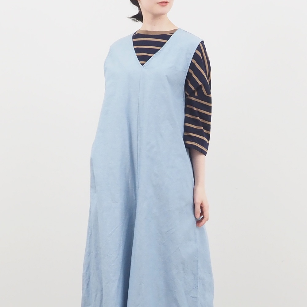 NARU(ナル) サマームラデニム ワイドサロペット 662810