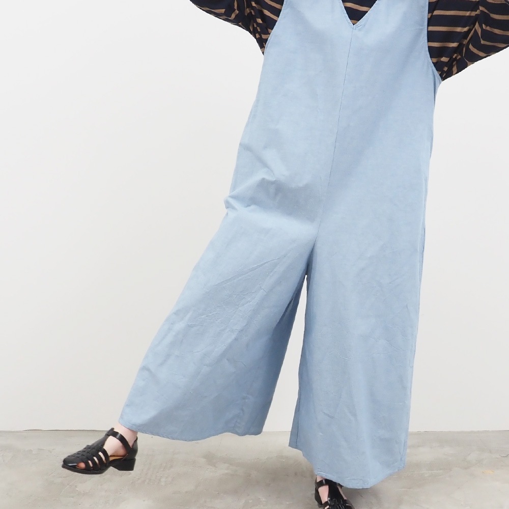 NARU(ナル) サマームラデニム ワイドサロペット 662810