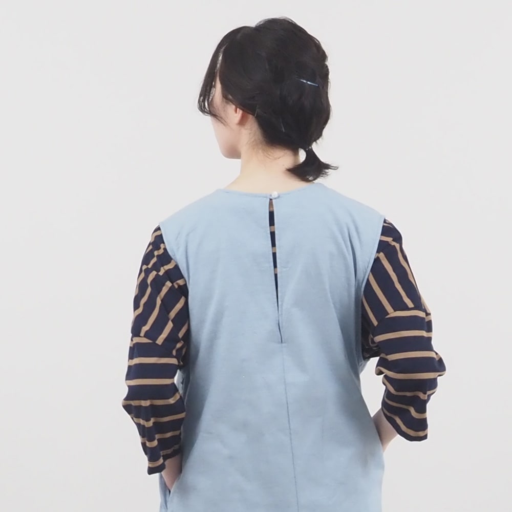 NARU(ナル) サマームラデニム ワイドサロペット 662810