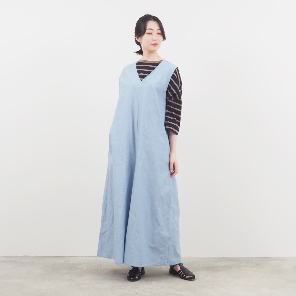 NARU(ナル) サマームラデニム ワイドサロペット 662810