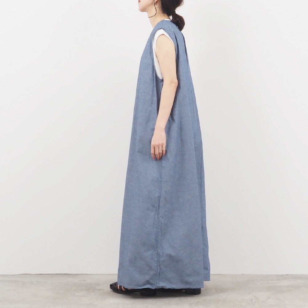 NARU(ナル) サマームラデニム ワイドサロペット 662810