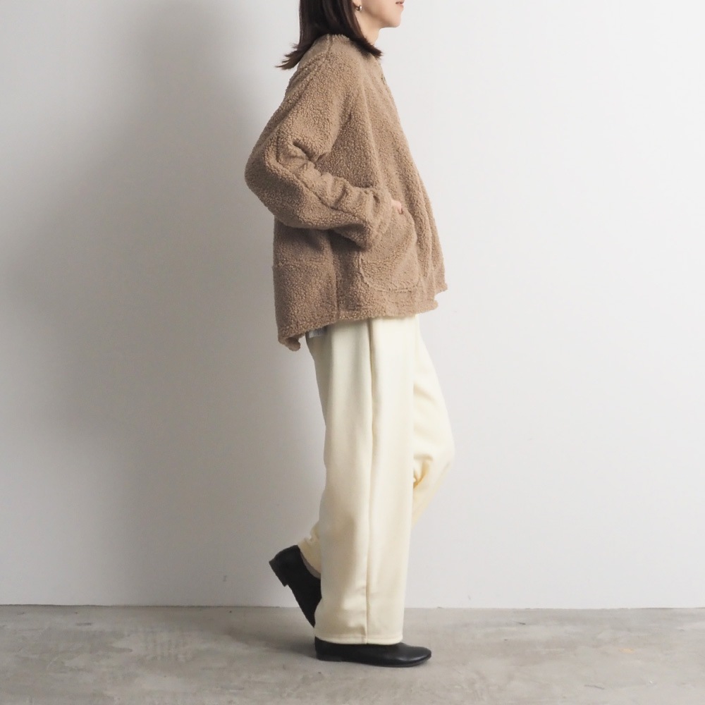 NARU(ナル) もこもこプードルパイル ラグランジャケット 666016