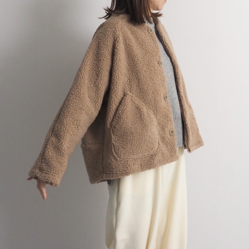 NARU(ナル) もこもこプードルパイル ラグランジャケット 666016