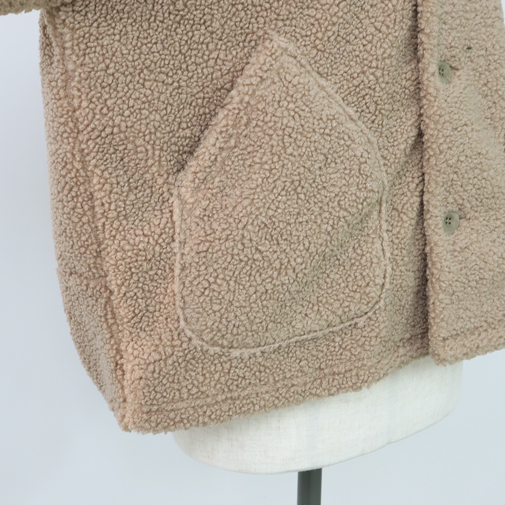 NARU(ナル) もこもこプードルパイル ラグランジャケット 666016