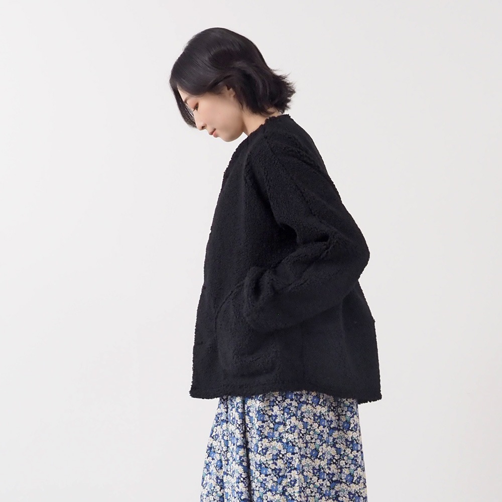 NARU(ナル) もこもこプードルパイル ラグランジャケット 666016