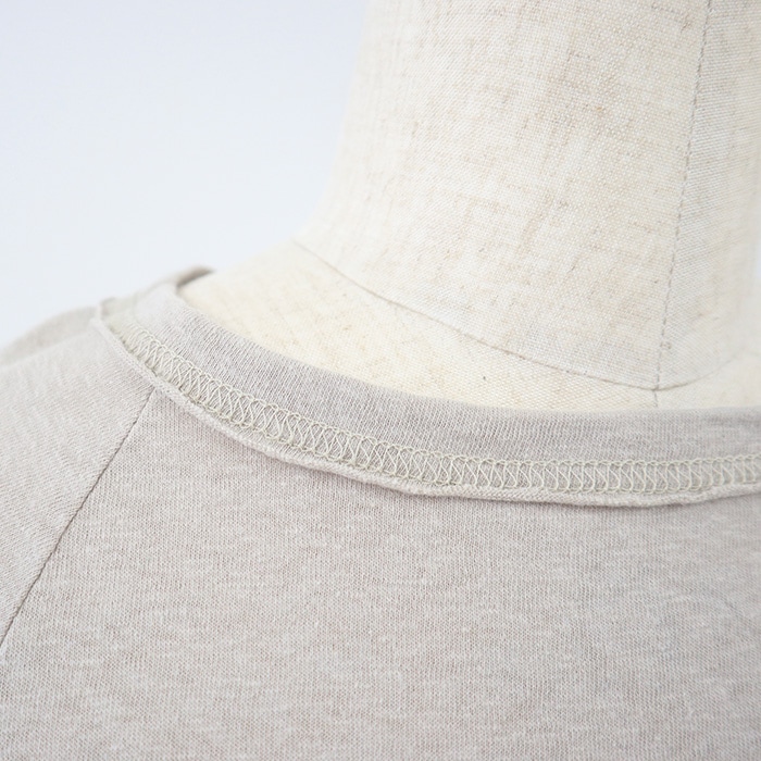 NARU(ナル) ムラ糸リサイクル天竺ラグランTシャツ 648002