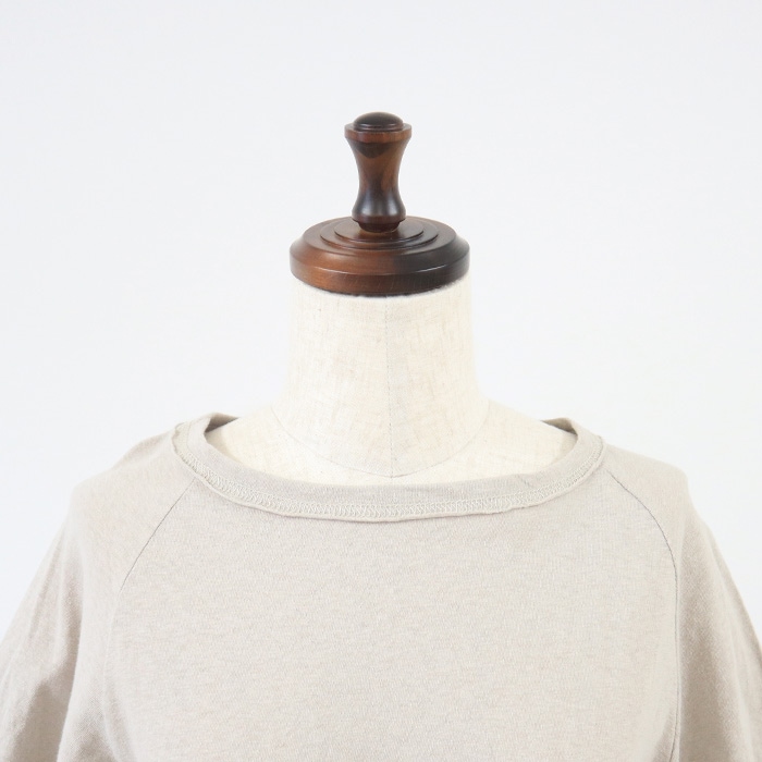 NARU(ナル) ムラ糸リサイクル天竺ラグランTシャツ 648002