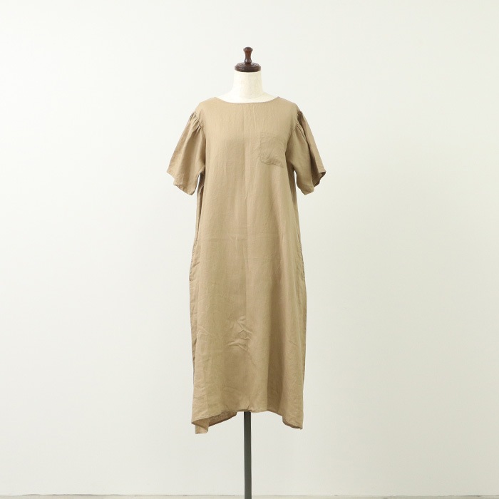 NARU(ナル) 40フレンチリネン ポケットワンピース 655830