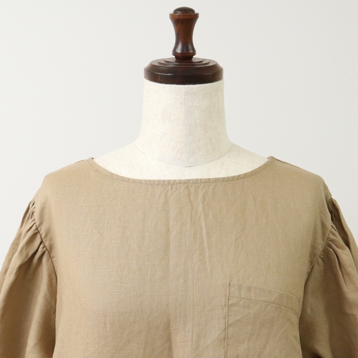 NARU(ナル) 40フレンチリネン ポケットワンピース 655830