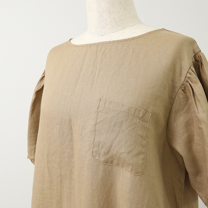 NARU(ナル) 40フレンチリネン ポケットワンピース 655830